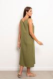 Round Neck Linen Dress - Viva