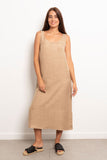 Round Neck Linen Dress - Viva