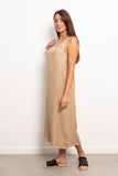 Round Neck Linen Dress - Viva