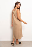 Round Neck Linen Dress - Viva