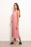 V-Neck Linen Basic Dress - Viva