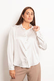 Button Satin Blouse - Mitcha Label