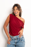 Asymmetrical Shoulder Top - Mitcha Label