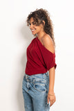 Asymmetrical Shoulder Top - Mitcha Label