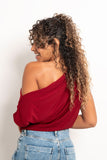 Asymmetrical Shoulder Top - Mitcha Label