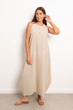 Long Linen Dress - Azul