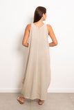 Long Linen Dress - Azul