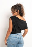 Asymmetrical Shoulder Top - Mitcha Label