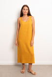 Round Neck Linen Dress - Viva