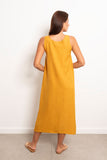 Round Neck Linen Dress - Viva