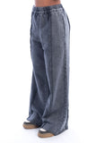 Wide Leg Cotton Sweatpants - Mitcha Label