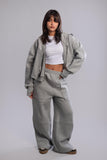 Cropped Melton Tracksuit - Mitcha Label