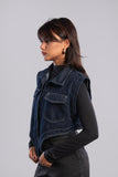 Cropped Denim Jacket - Mitcha Label