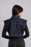 Cropped Denim Jacket - Mitcha Label