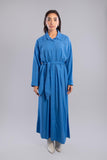 Linen Dress Shirt With Belt - Allura