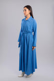 Linen Dress Shirt With Belt - Allura