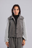 Buttons and Net Sleeves Jacket - Zola