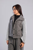 Buttons and Net Sleeves Jacket - Zola