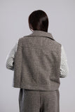 Buttons and Net Sleeves Jacket - Zola