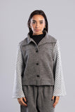 Buttons and Net Sleeves Jacket - Zola