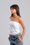 Everyday Soft Cotton Tube Top - Azul