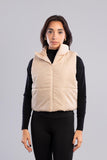 Cropped Safari Puffer Jacket - Mitcha Label