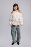 Cold Shoulder Sweatshirt - Amaze