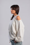 Cold Shoulder Sweatshirt - Amaze