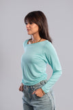 Classic Long Sleeve Bodysuit  - Azul