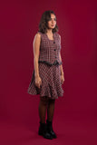 Tweed Suit Vest and Short Skirt - Mitcha Label