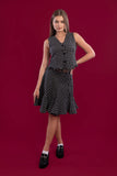 Tweed Suit Vest and Short Skirt - Mitcha Label