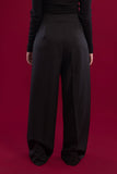 Wide Leg Striped Suit Trousers - Mitcha Label