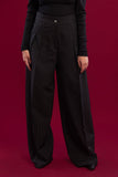 Wide Leg Striped Suit Trousers - Mitcha Label