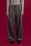 Wide Leg Striped Suit Trousers - Mitcha Label