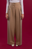 Wide Leg Striped Suit Trousers - Mitcha Label