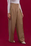 Wide Leg Striped Suit Trousers - Mitcha Label