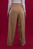 Wide Leg Striped Suit Trousers - Mitcha Label