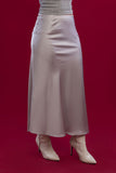 Chanelle Satin Midi Skirt - Mitcha Label