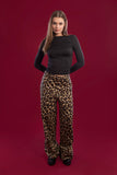 Leopard Wide Leg Trousers - Mitcha Label