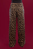 Leopard Wide Leg Trousers - Mitcha Label