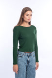 Long Sleeves Rounded Neck Top - Viva