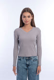 Long Sleeves V-Neck Top - Viva