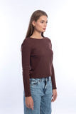 Long Sleeves Rounded Neck Top - Viva