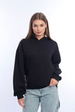 Women Melton Basic Hoodie - Mitcha Label