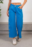Buttoned Up Trousers - Azul