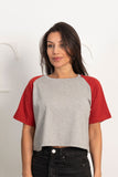 Basic Cropped T-shirt - Grais