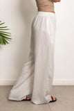 Boho White Linen Pants - Aida