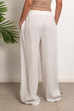 Boho White Linen Pants - Aida