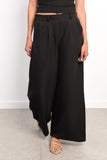 Wide Leg Linen Pants - Azul