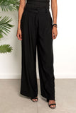 Wide Leg Pants with Pockets - Sabotage